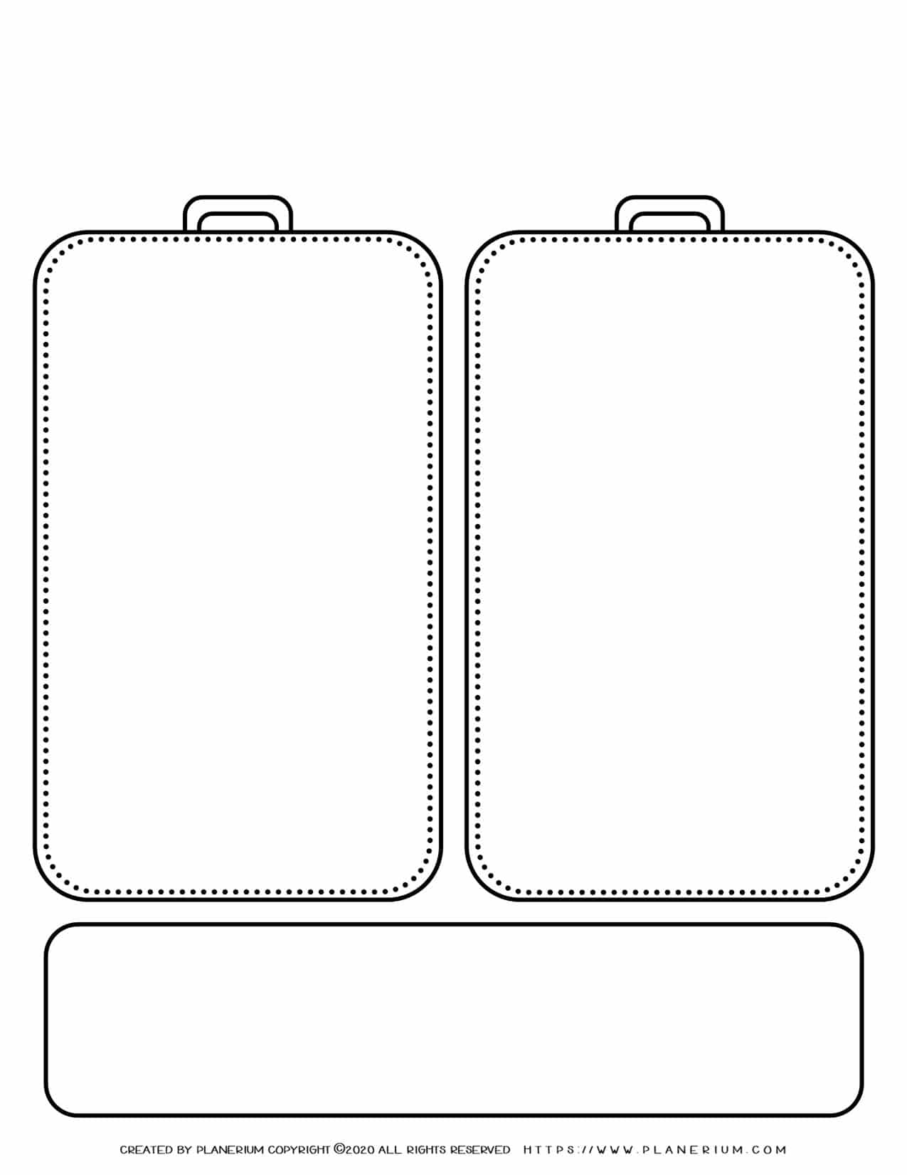 Graphic Organizer Templates - Chart with Two Column and One Container | Planerium