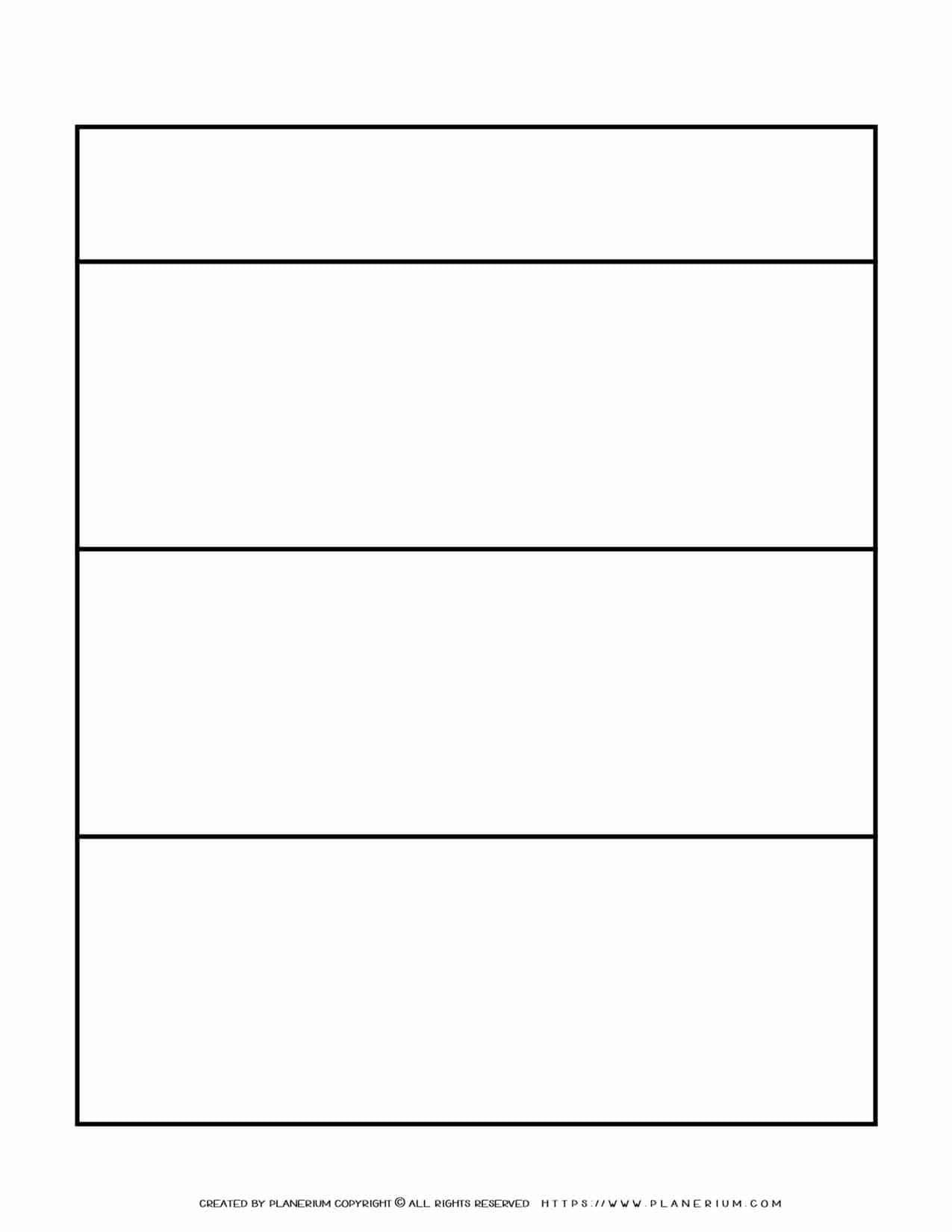 Graphic Organizer Templates - Chart with Three Rows | Planerium