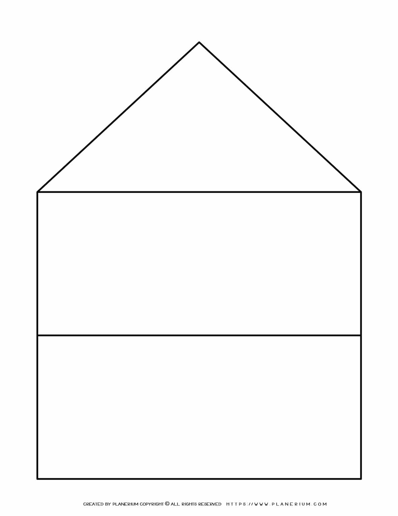 graphic-organizer-templates-house-chart-2-rows Graphic Organizer Templates - House Chart with Two Rows | Planerium