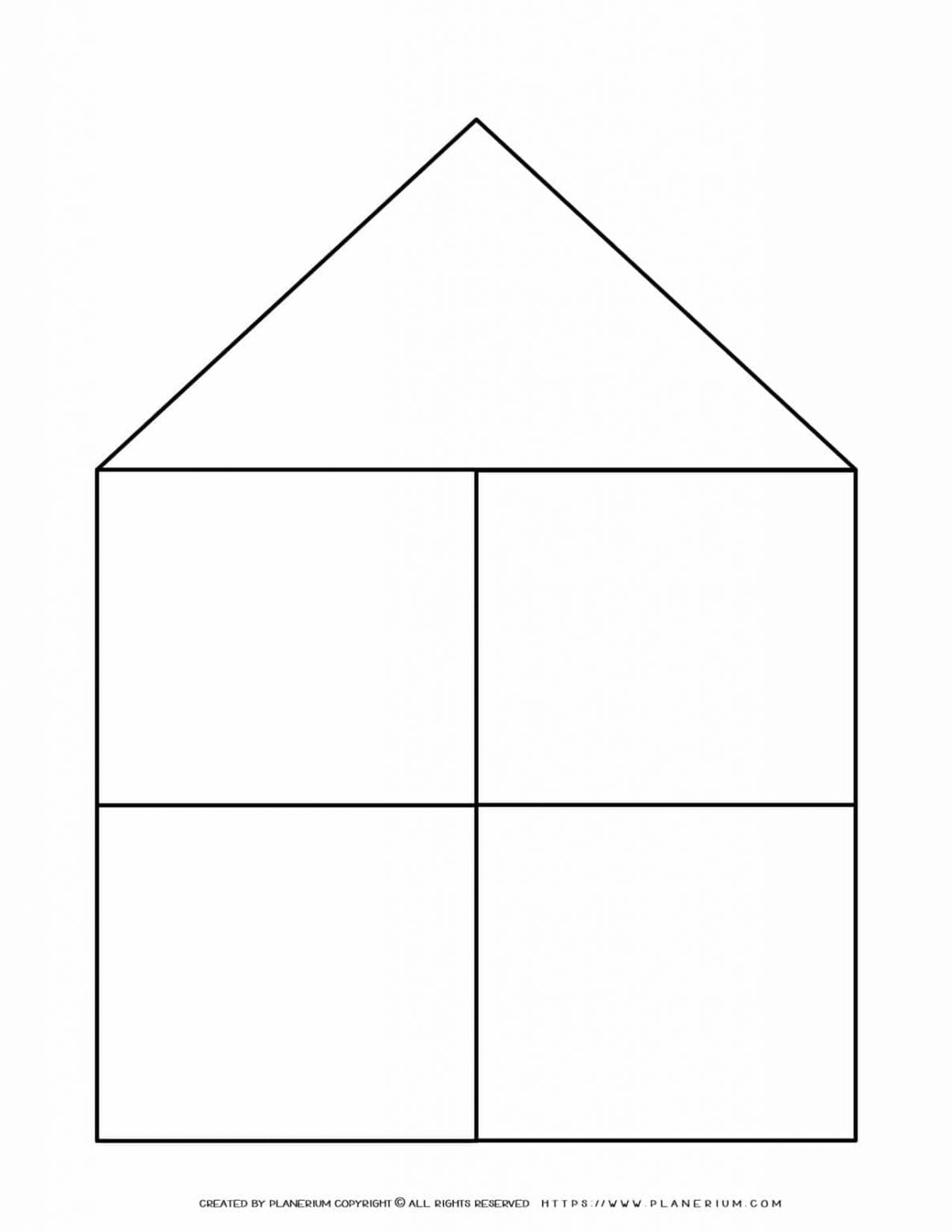 graphic-organizer-templates-house-chart-four-notes-planerium