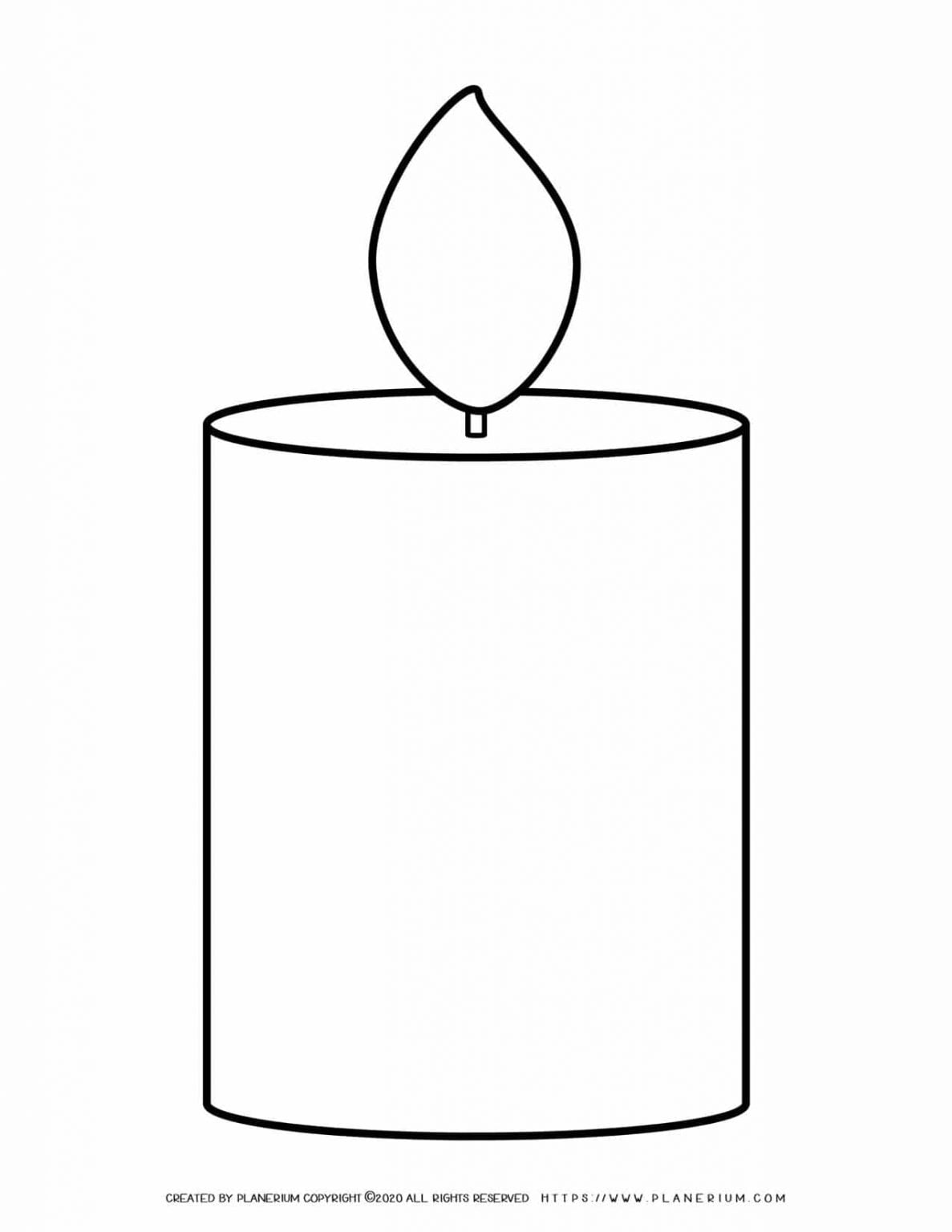 Large Candles Template Planerium