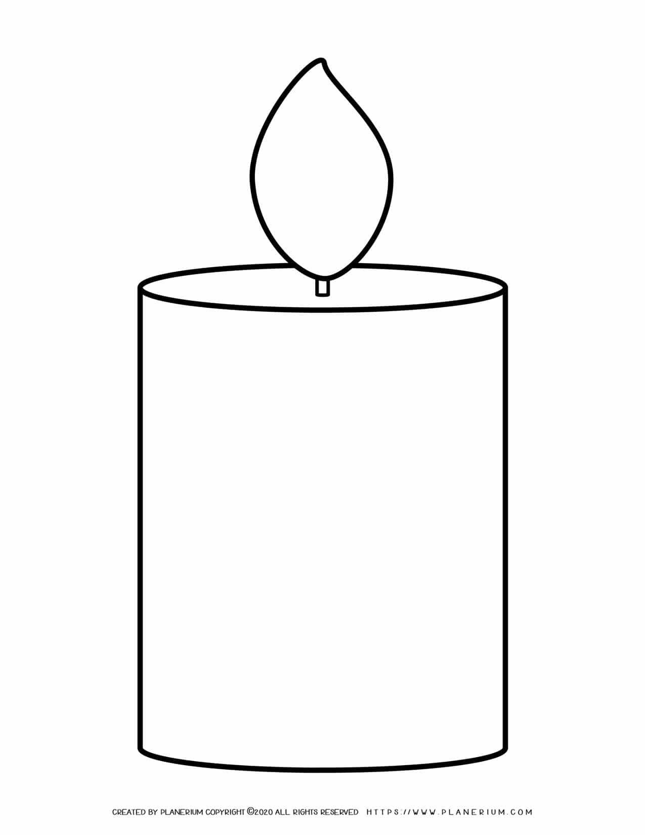 Large Candles Template | Planerium