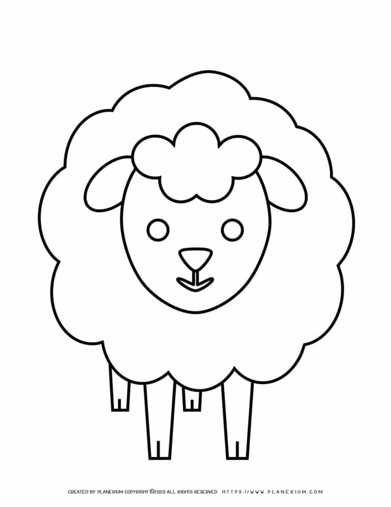 Sheep Coloring Page | Planerium