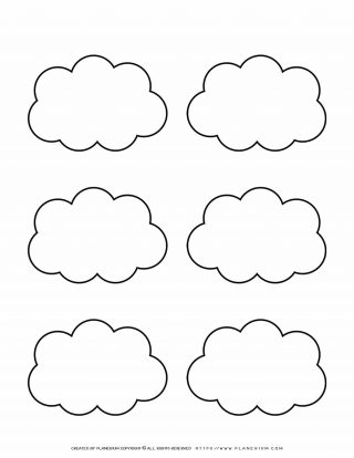 Templates - Six Clouds Outline | Planerium