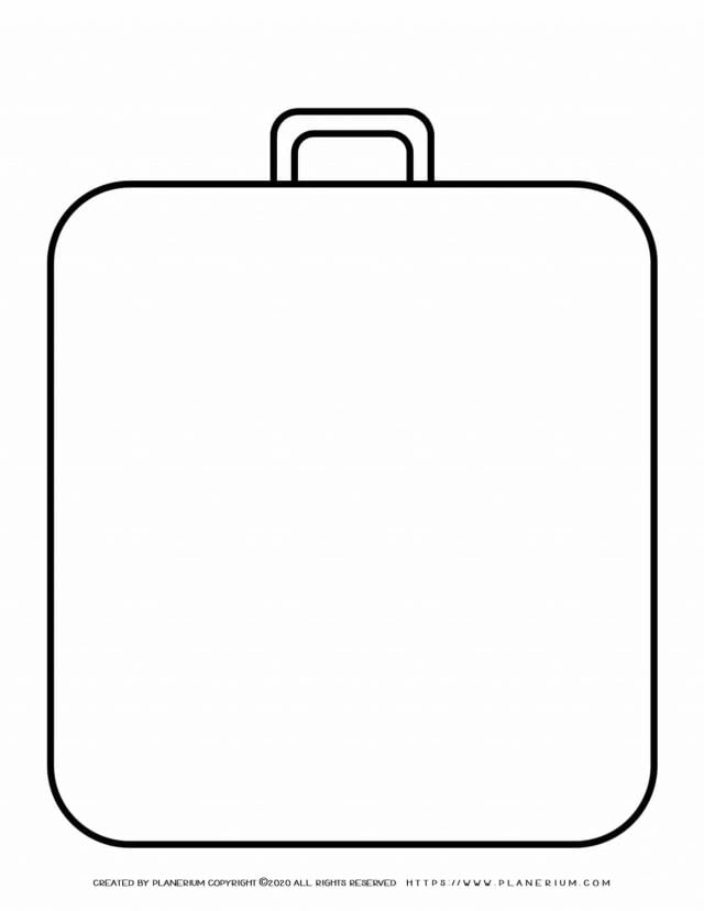 Templates - Big Suitcases outline | Planerium