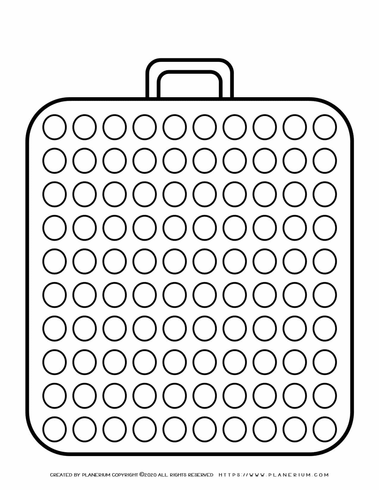 Templates - Big Suitcase With a Hundred Circles | Planerium