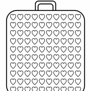 Templates - Big Suitcase With a Hundred Hearts | Planerium