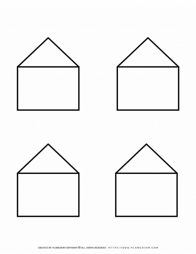 Templates - Four Houses Outline | Planerium