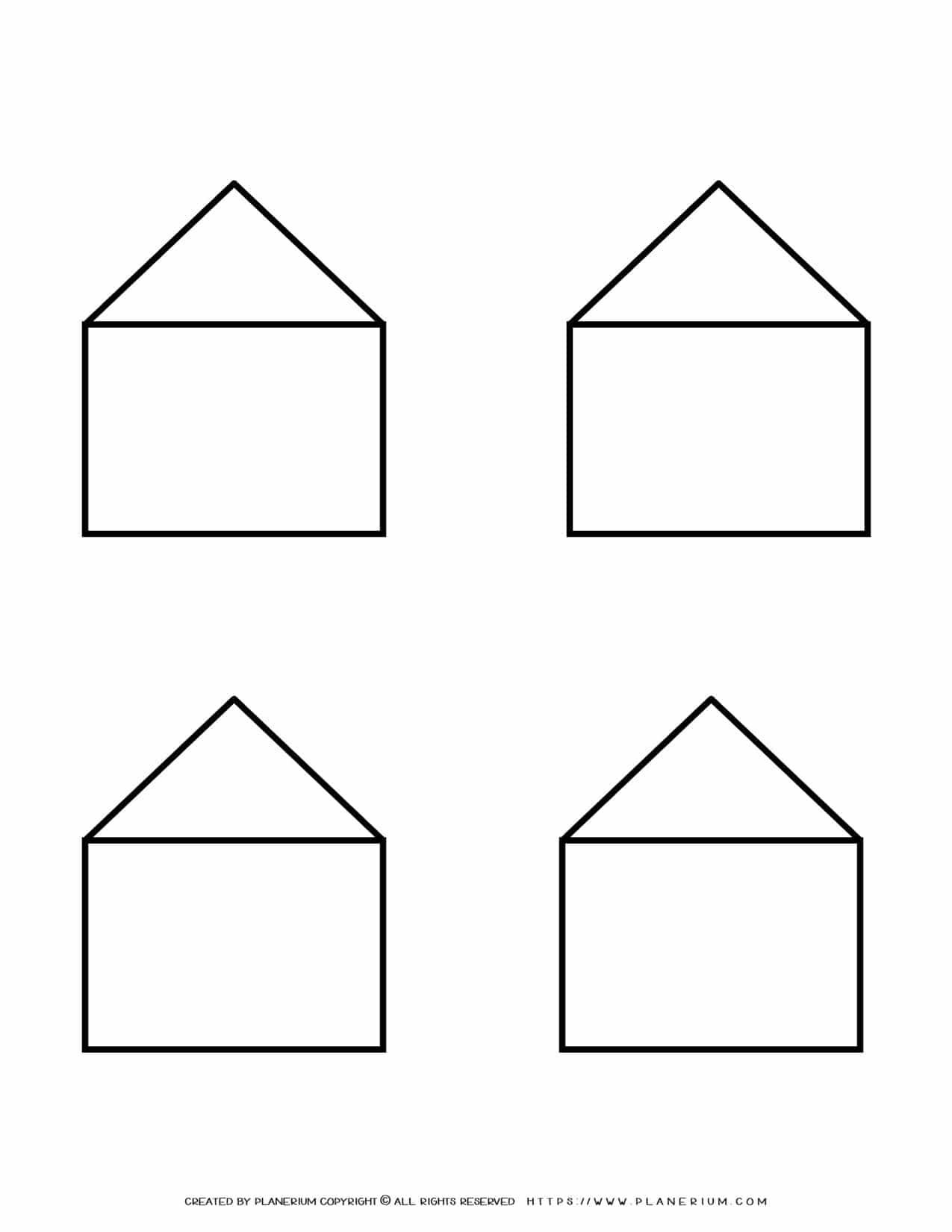Templates - Four Houses Outline | Planerium