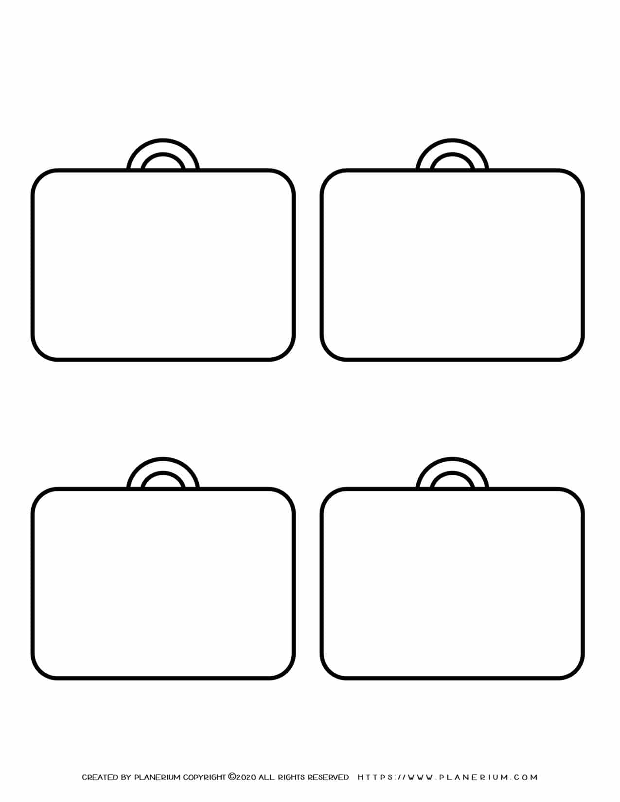 Templates - Four Suitcases | Planerium