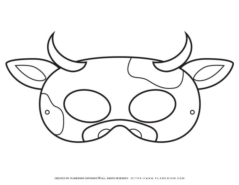 Animal Masks - Cow Eye Mask | Planerium
