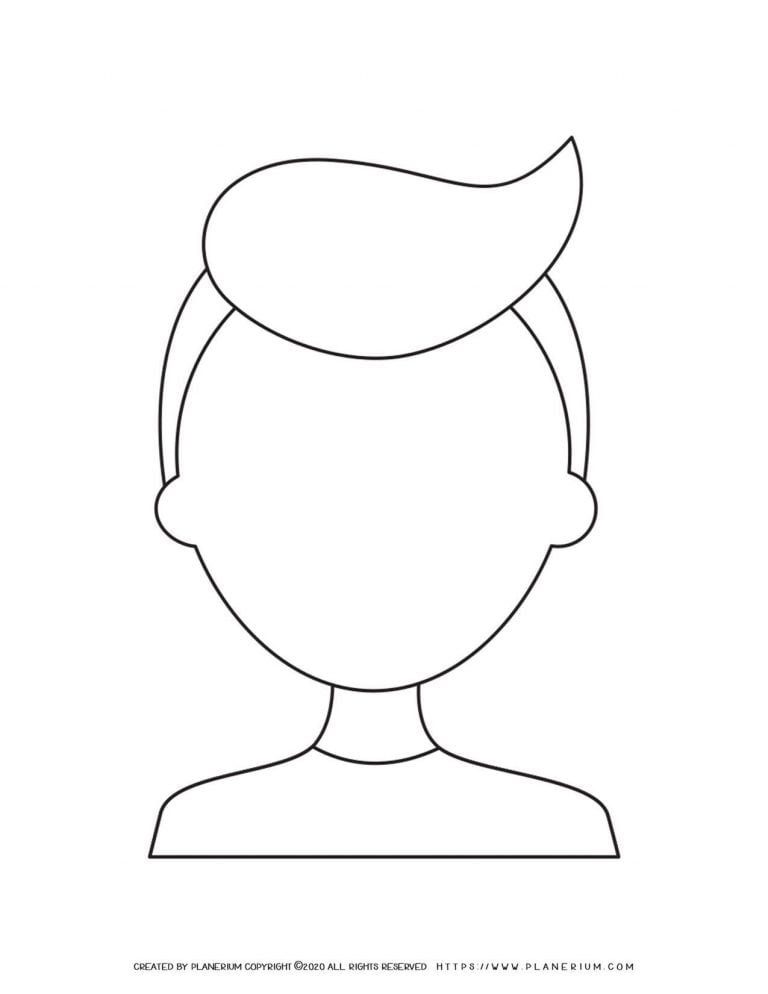 Boy Face Outline | Planerium