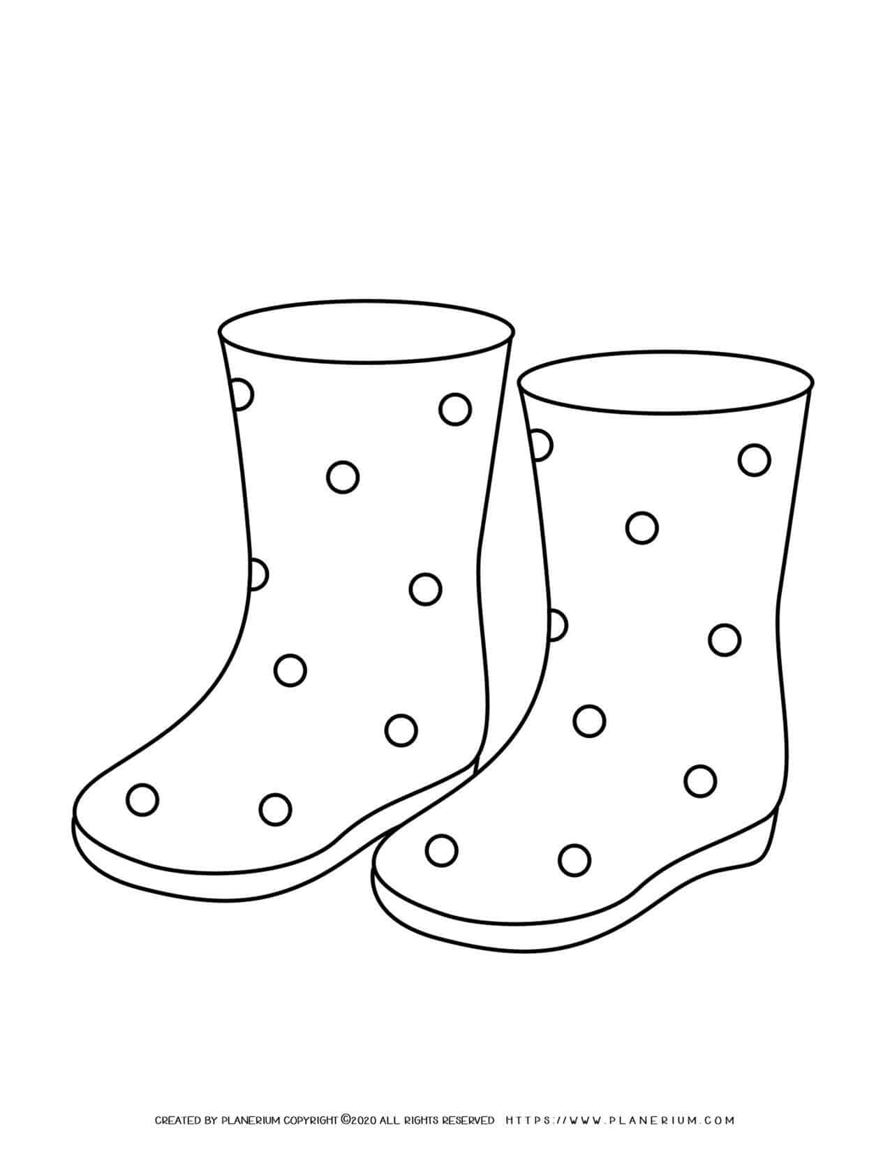 Dotted Boots Outline | Planerium