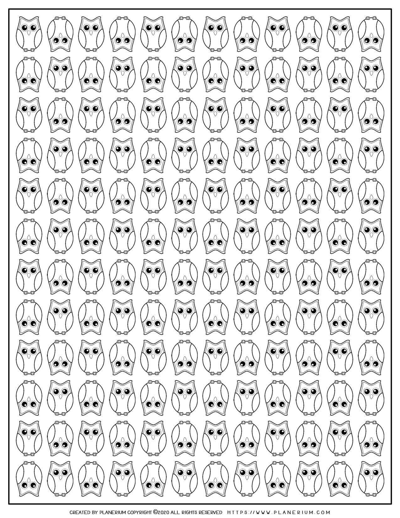 Owl Pattern | Planerium