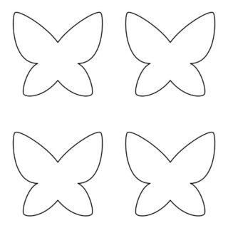 Templates - Four Butterflies | Planerium