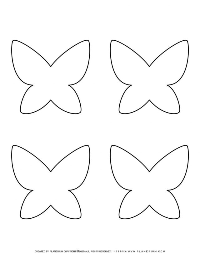 Templates - Four Butterflies | Planerium