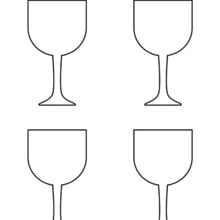 Templates - Four Wine Glasses | Planerium