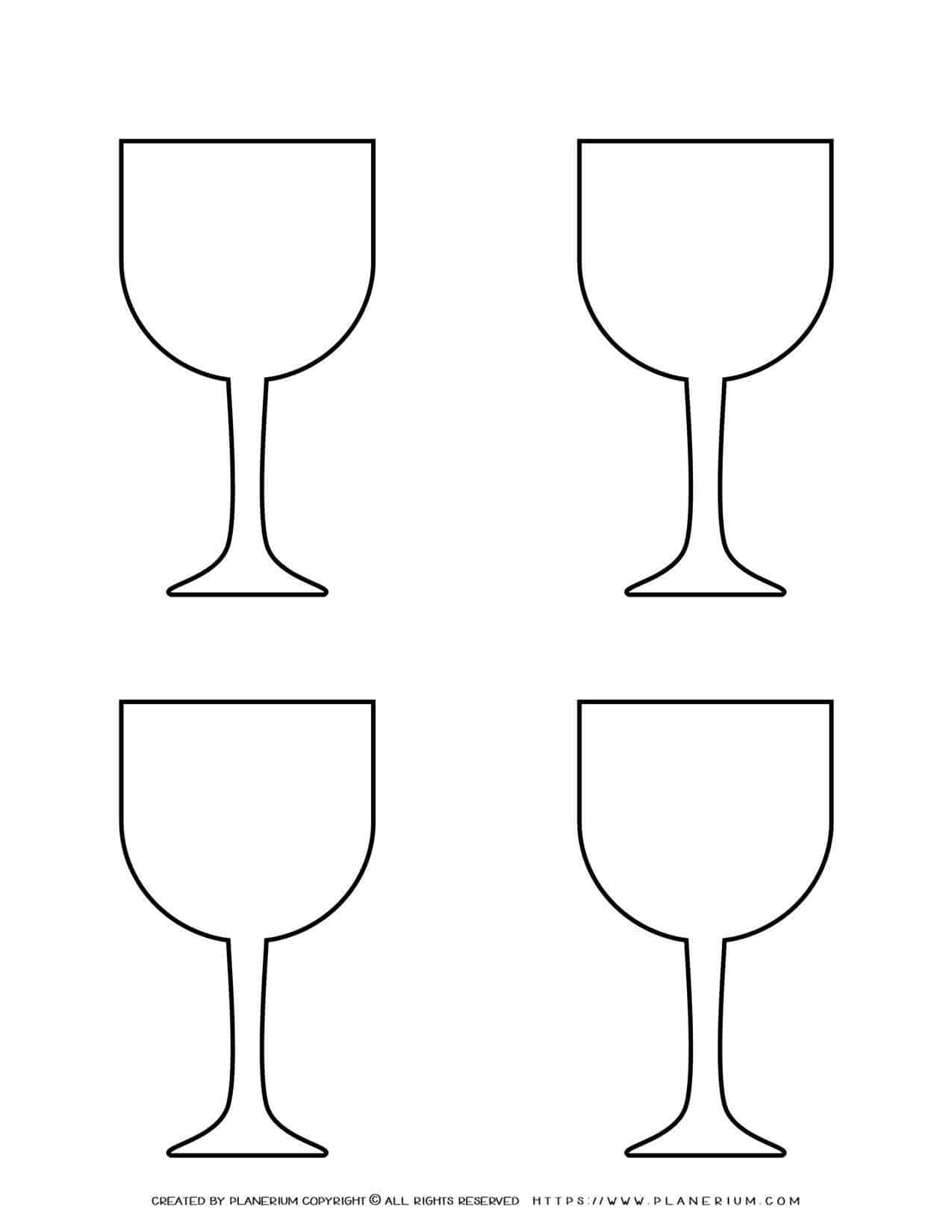 Wine Glass Outline