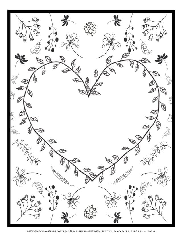 Heart Leaves Card