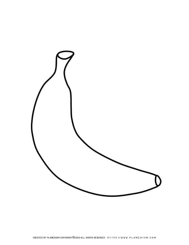 Banana - Coloring page | Planerium