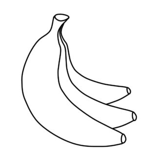 Bananas - Coloring page | Planerium