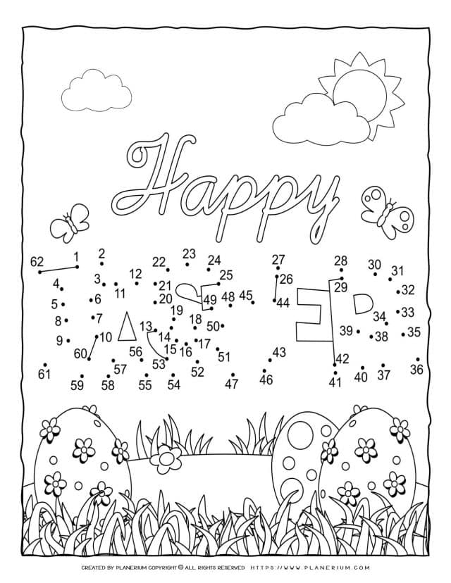 Happy Easter Connect The Dots Planerium Happy Easter Connect The Dots Planerium