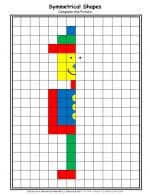 Shapes - Coloring Pages - Symmetrical Man | Planerium