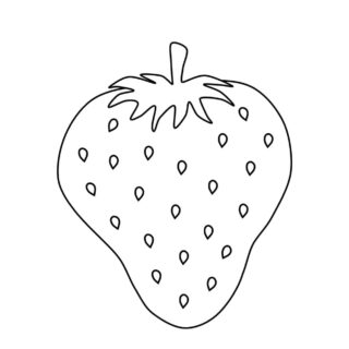 Strawberry - Coloring page | Planerium