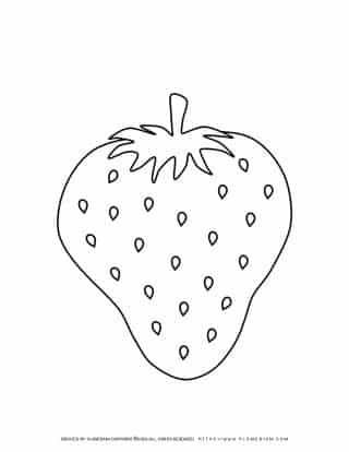 Strawberry - Coloring page | Planerium
