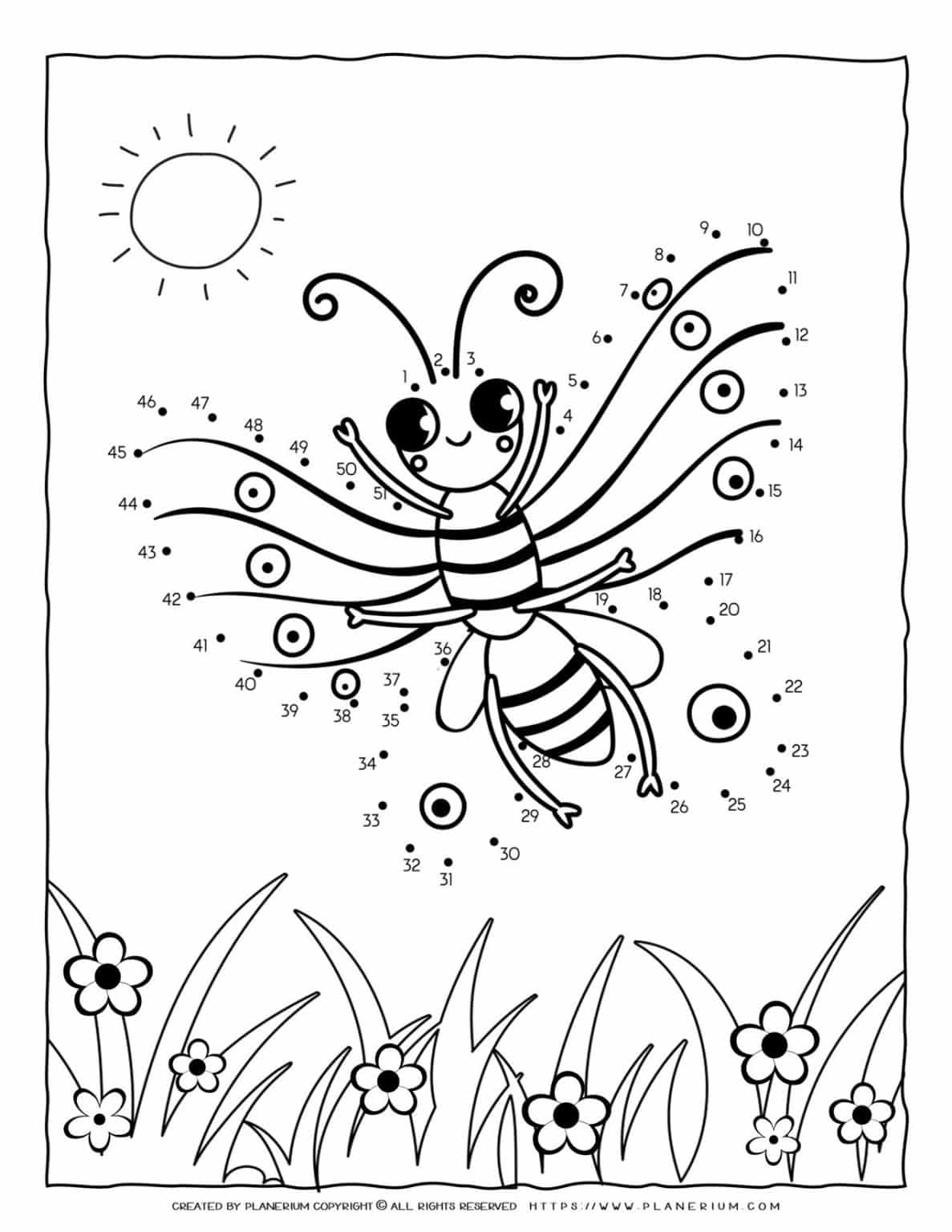Connect The Dots Printable Butterflies