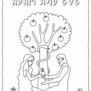 Adam and Eve - Bible Coloring Pages | Planerium