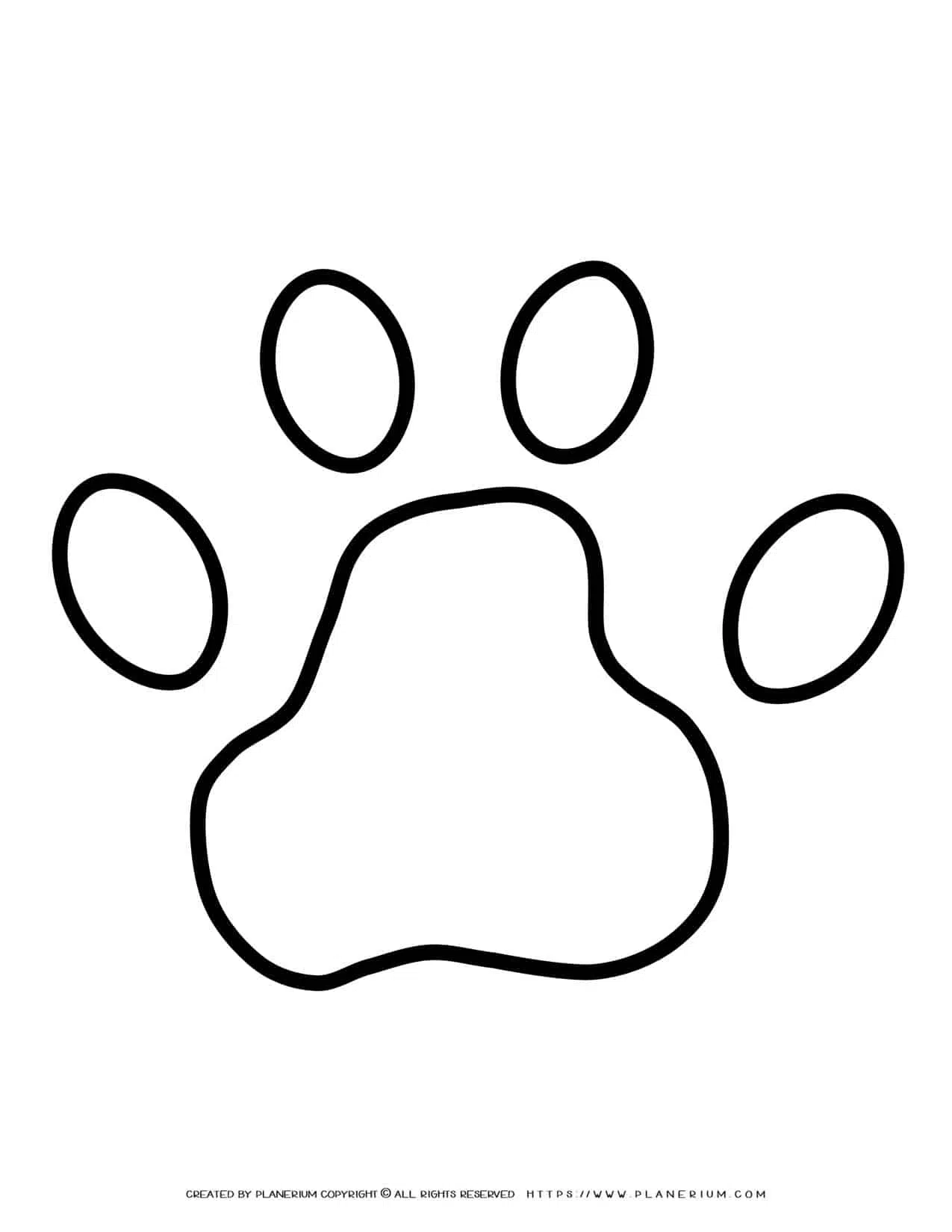 Bear Footprint Outline | Planerium