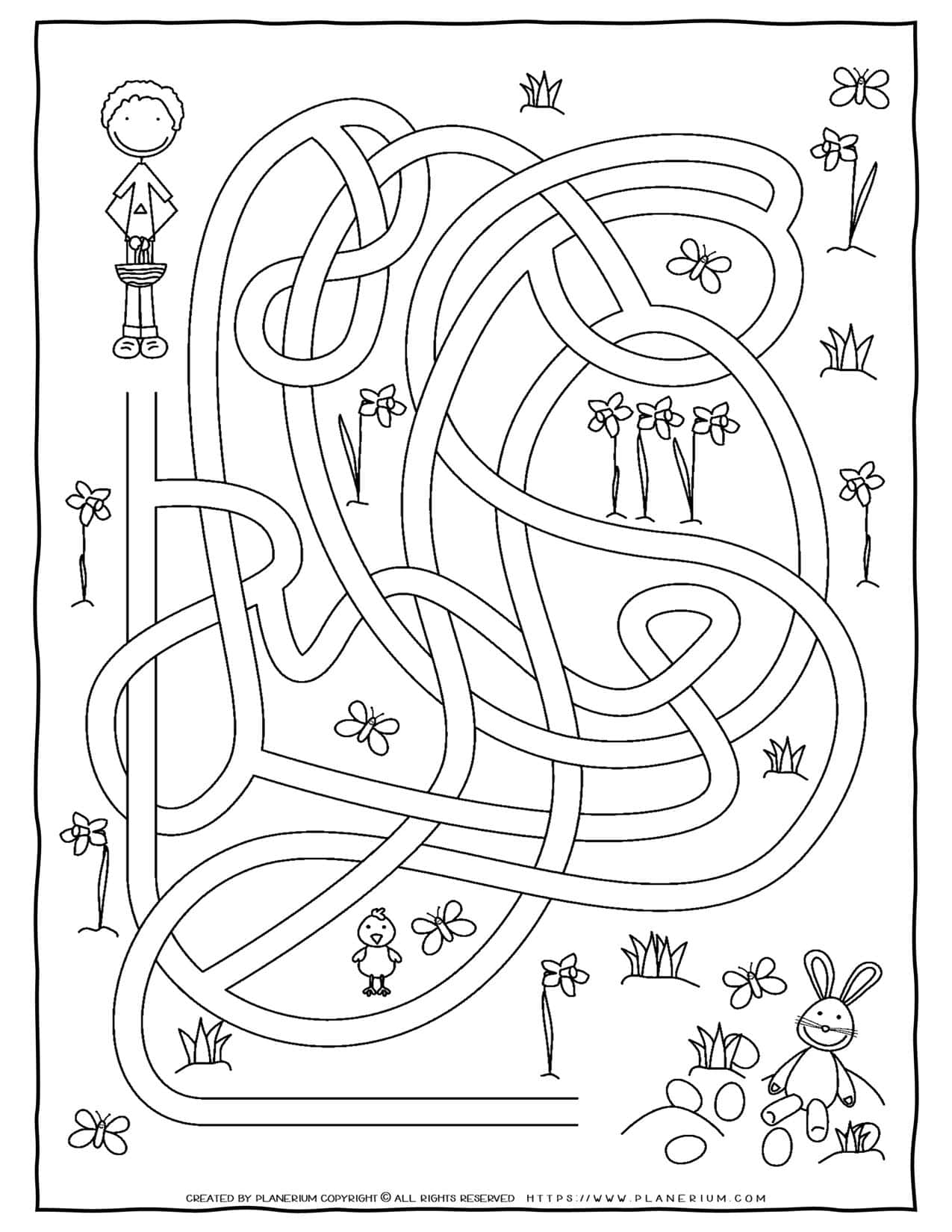 Maze Game - Easter Hunt | Planerium