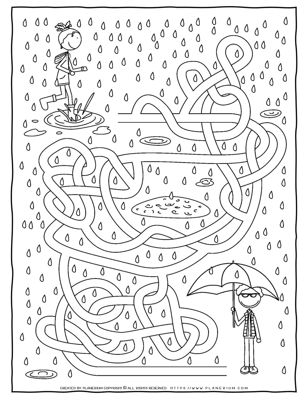 Maze Game - Rain | Planerium
