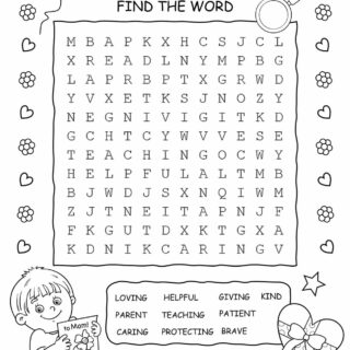 Mother's Day - Word Search Puzzle | Planerium