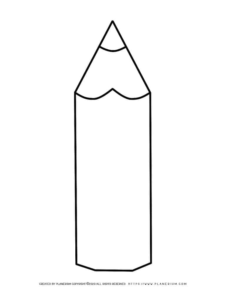 Big Pencil Template | Planerium