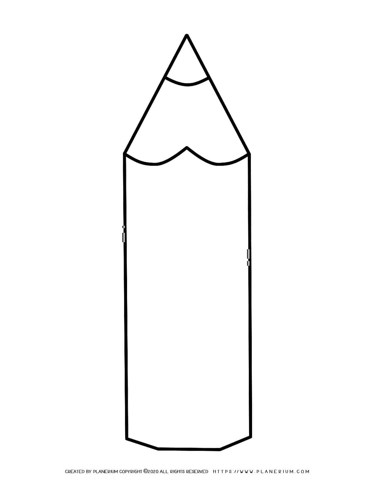Big Pencil Template | Planerium
