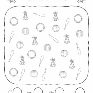 Circus Worksheet - Counting Objects | Planerium