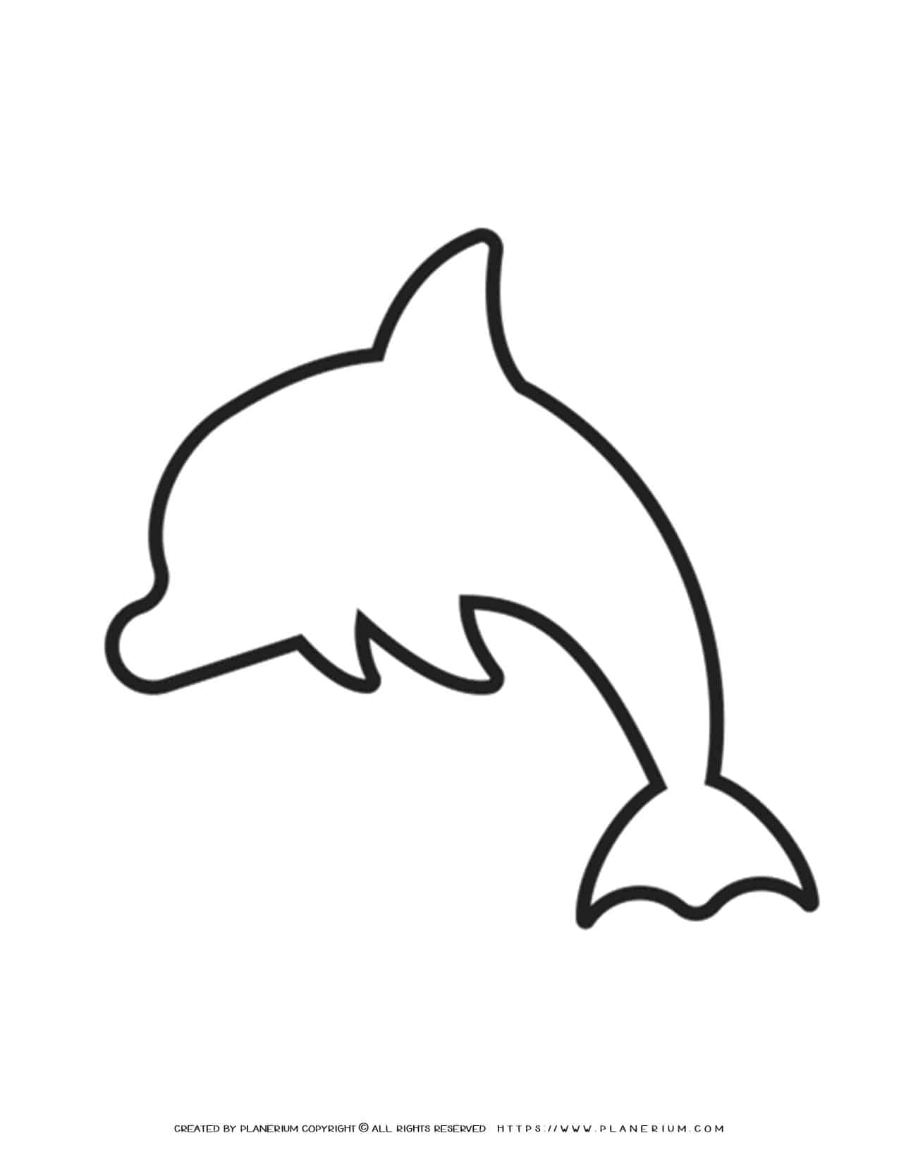 Dolphin Template - Jump Left | Planerium
