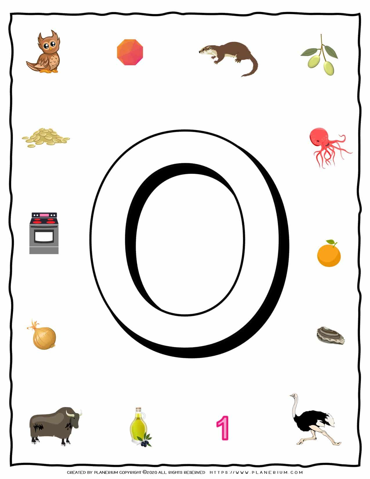 English Alphabet - Objects that starts with O | Planerium