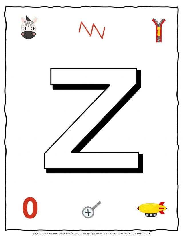 English Alphabet – Objects that starts with Z