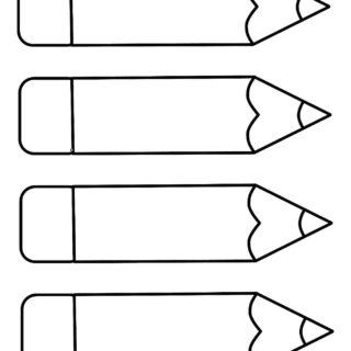 Four Pencils Template | Planerium