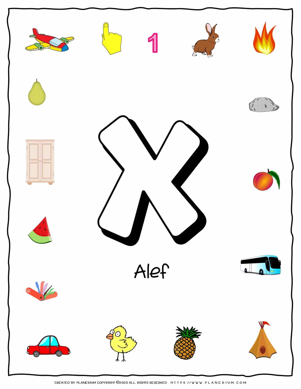 Hebrew Alphabet - Objects That Starts With Letter Alef | Planerium