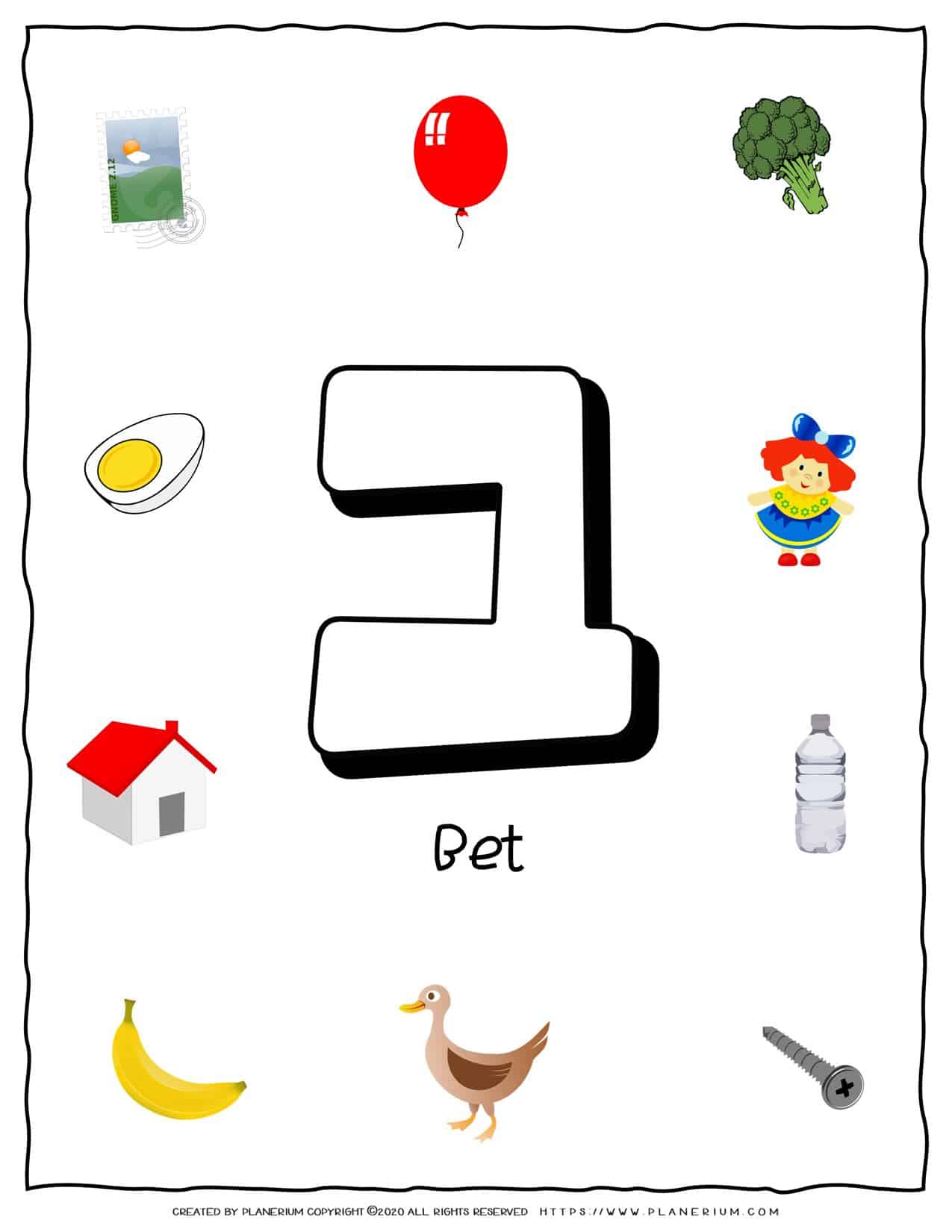Hebrew Alphabet - Objects That Starts With Letter Bet | Planerium