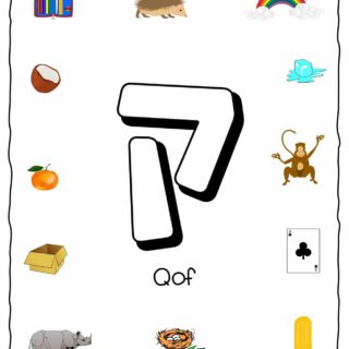 Hebrew Alphabet - Objects That Starts With Letter Qof | Planerium