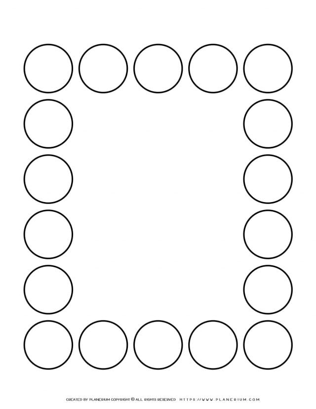 Sequence Chart Template - Eighteen Circles | Planerium