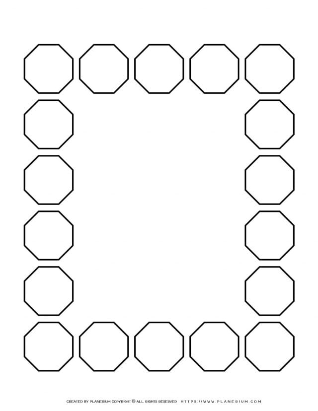 Sequence Chart Template - Eighteen Octagons | Planerium