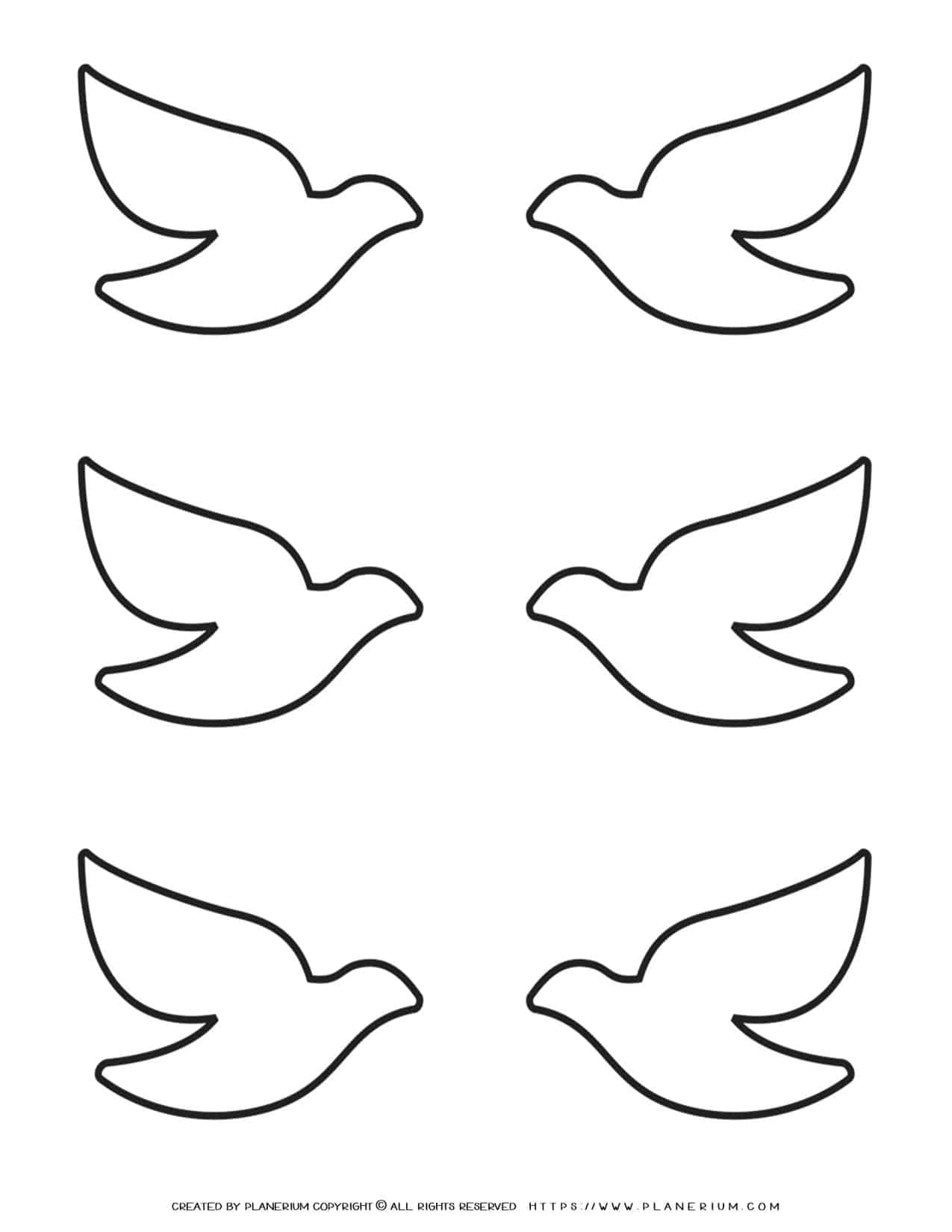 Six Birds Template | Planerium