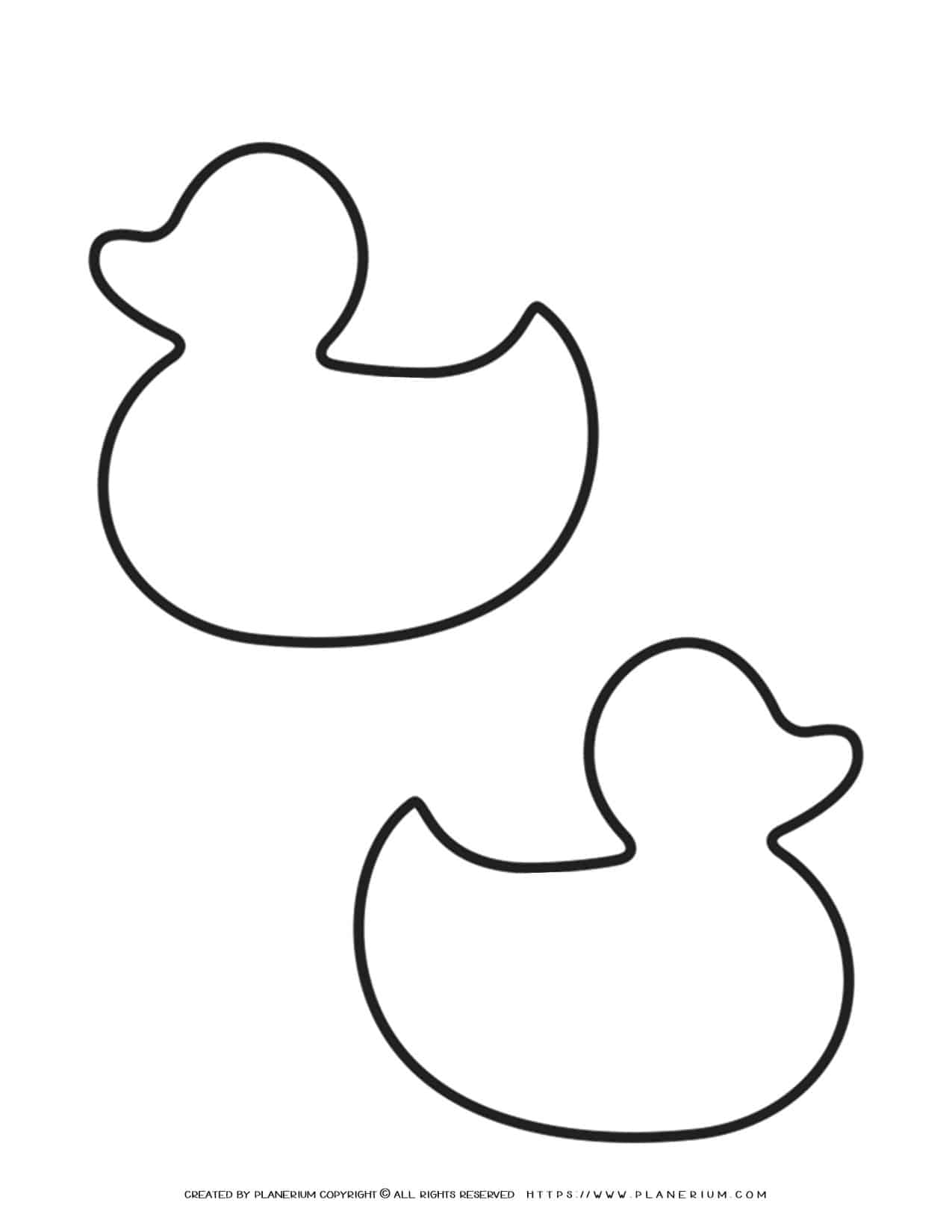 Two Ducks Template | Planerium