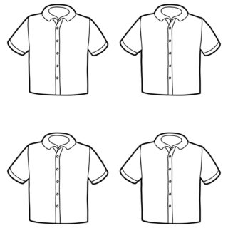 Clothes Template - Four Shirts | Planerium